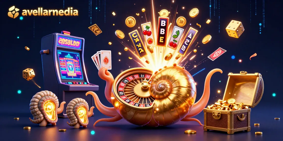 Experience dynamic casino action in this vibrant scene featuring avellarmedia's unique 3D characters and jackpot elements.