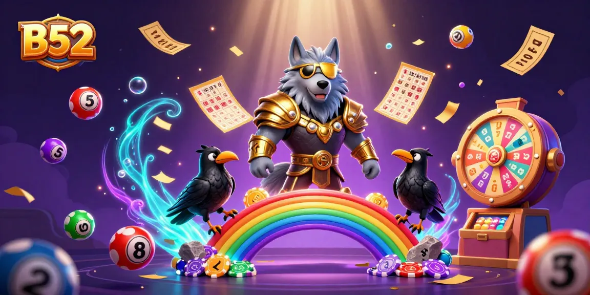 B52 introduces vibrant gambling fun with lottery balls and a dynamic casino environment.