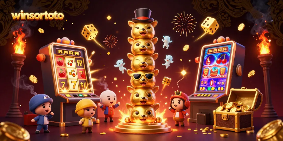 Menggandakan kemenangan Anda dengan winsortoto dalam permainan slot yang penuh warna dan berani.