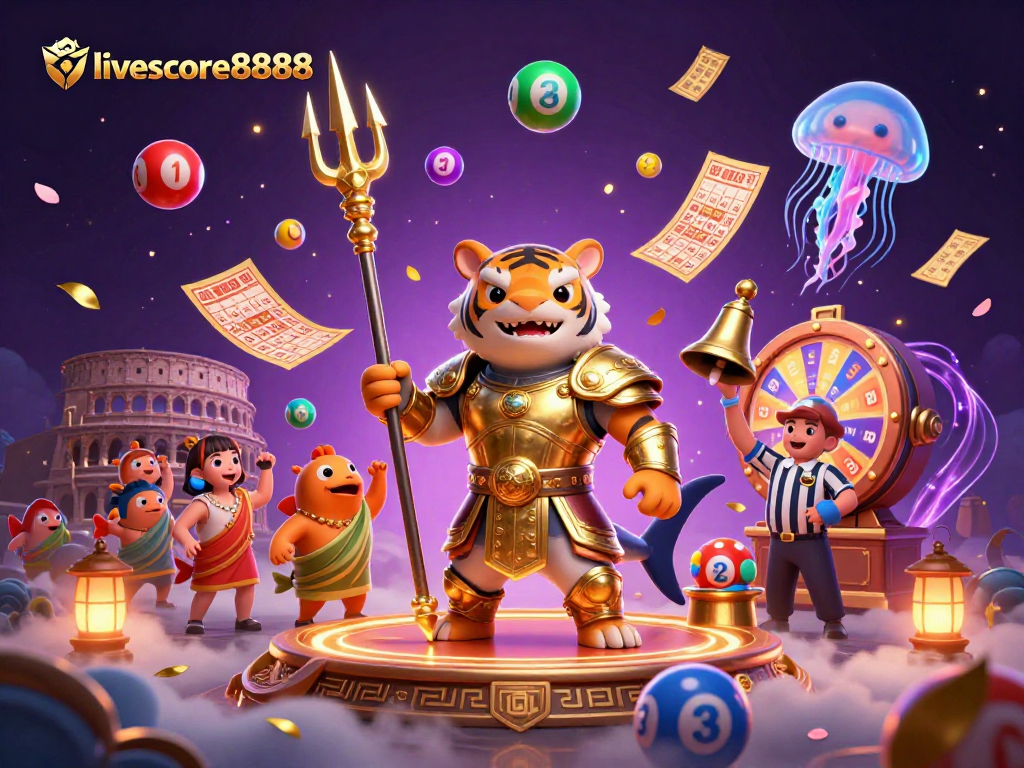 Engage in thrilling actions with livescore8888 featuring an underwater gambling scene full of vibrant elements.