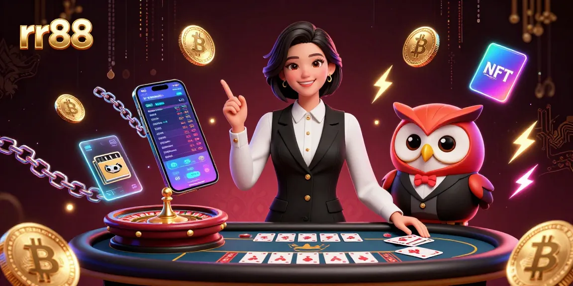 Experience thrilling gameplay at rr88 with a professional dealer and interactive casino elements.