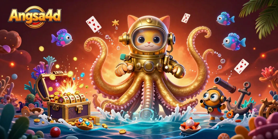 Engage in thrilling gambling with angsa4d's dynamic gameplay featuring underwater treasures and animated characters.