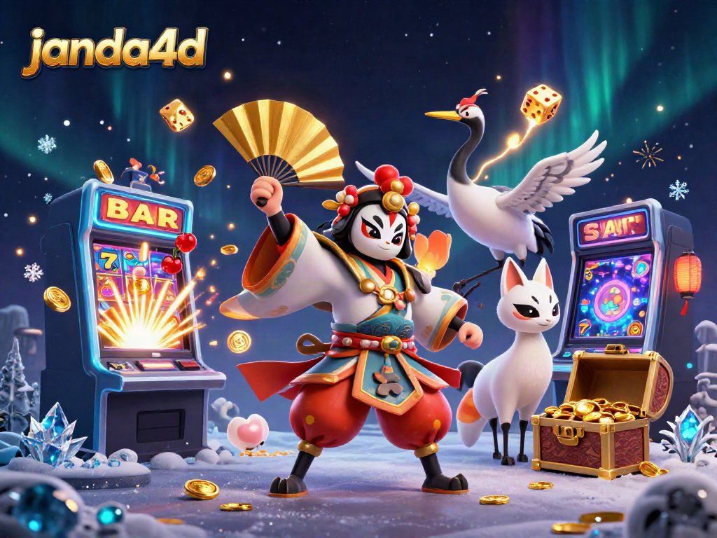 JANDA4D menghadirkan pengalaman bermain kasino yang kaya dengan elemen slot memikat dan karakter dinamis.