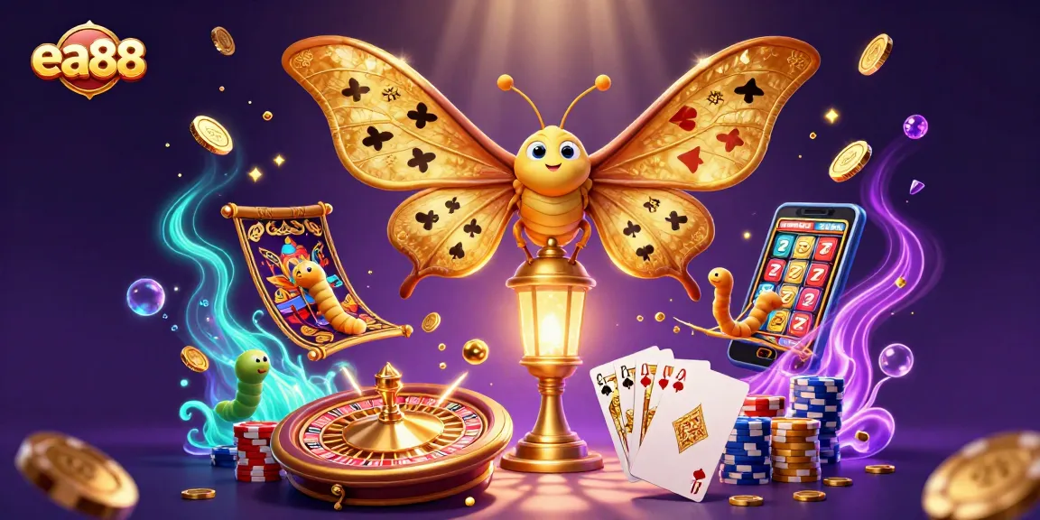 Experience thrilling gameplay with ea88, featuring vibrant casino elements and captivating characters in a magical setting.