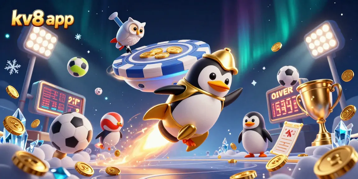 Bet on your favorite games with kv8 app, featuring exciting 3D casino elements and visuals.