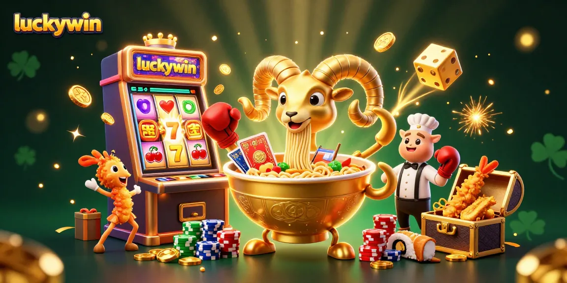 Experience the thrill of luckywin with dynamic 3D casino characters and vibrant game elements.