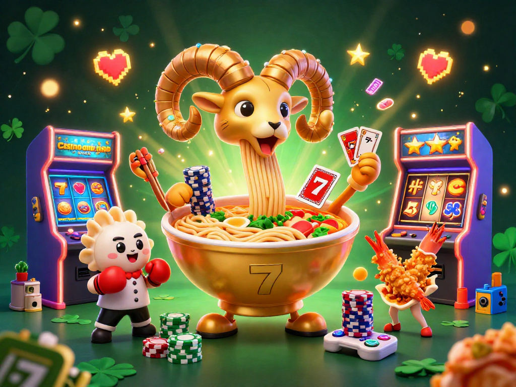 Experience the excitement of Casino online khmer with dynamic characters and lively game elements in a vibrant 3D illustration.