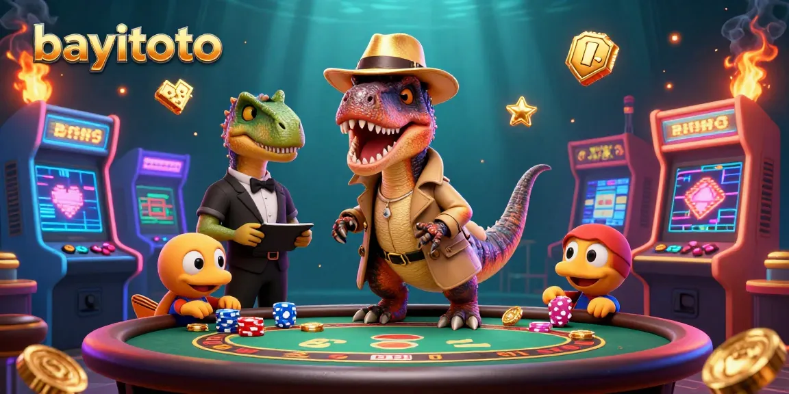 Bayitoto captivates players as a velociraptor card counter and companions create excitement at the casino