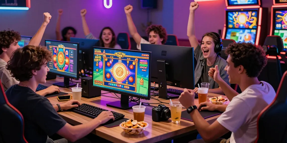 Exciting gaming celebration with friends at oppa86 link online slot.