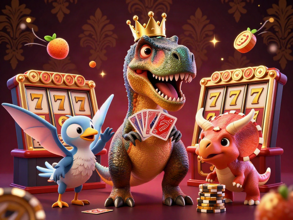 Experience exciting gaming action in a vibrant, 3D illustration showcasing Sunwin Official characters engaging in a thrilling card game.