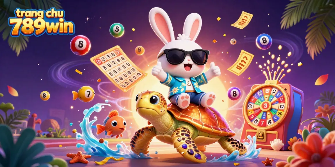 Experience excitement at trang chu 789win with colorful lottery balls and fun casino elements