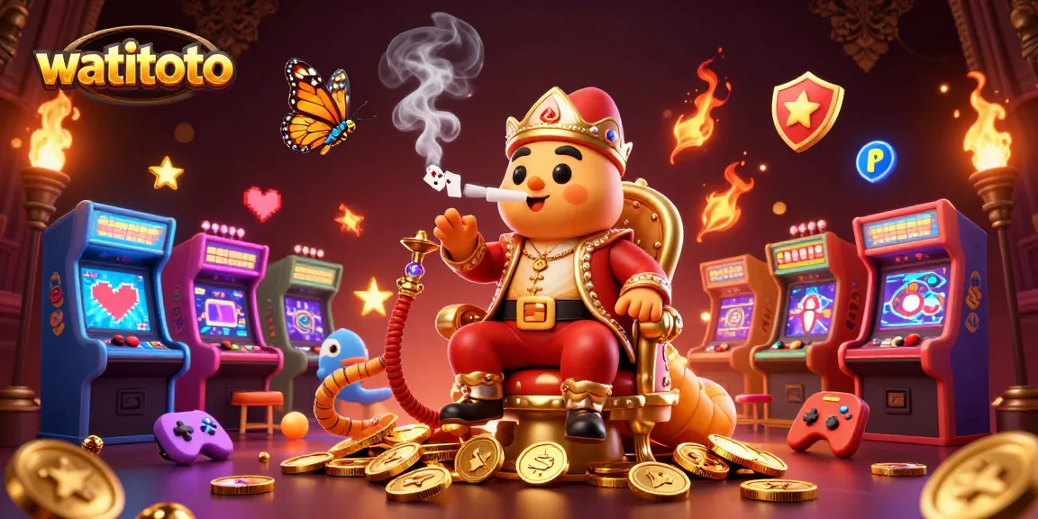 Experience the thrilling action of watitoto through vibrant casino-themed characters and elements.