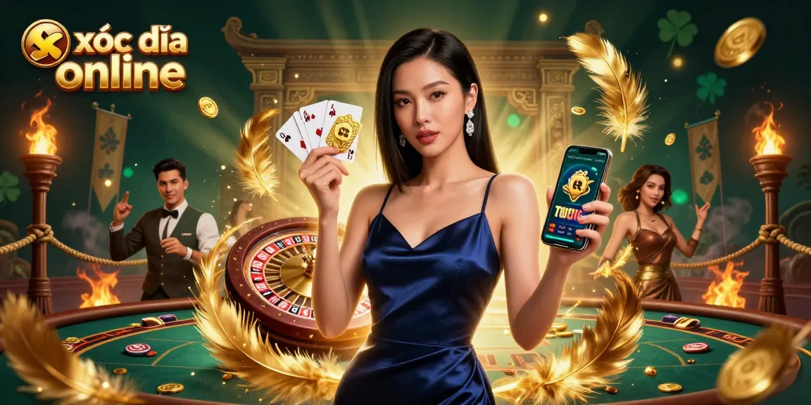 Experience thrilling gameplay with xóc đĩa online in this vibrant casino scene filled with excitement.