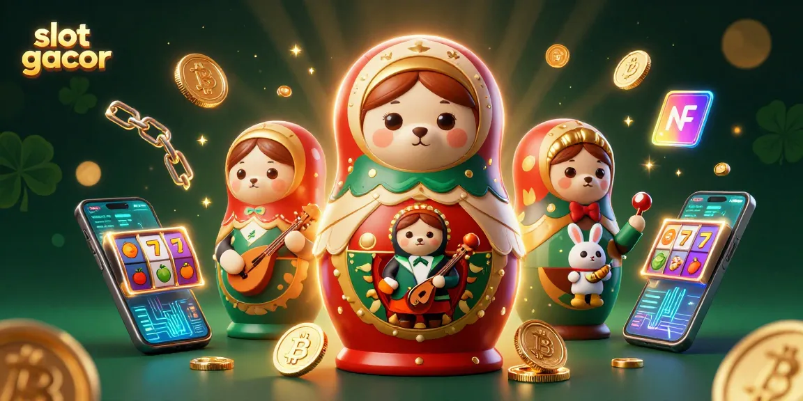 Sensasi bermain slot gacor dengan karakter beruang Matryoshka yang meriah dan elemen kasino yang menakjubkan