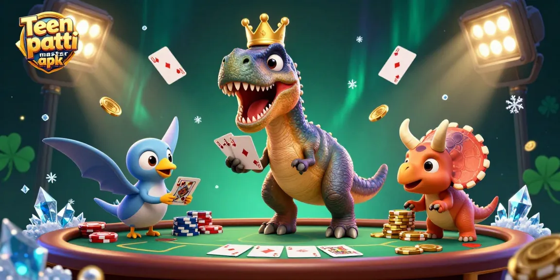 Engage in thrilling gameplay with Teen Patti Master APK featuring vibrant characters in a dynamic poker scene.