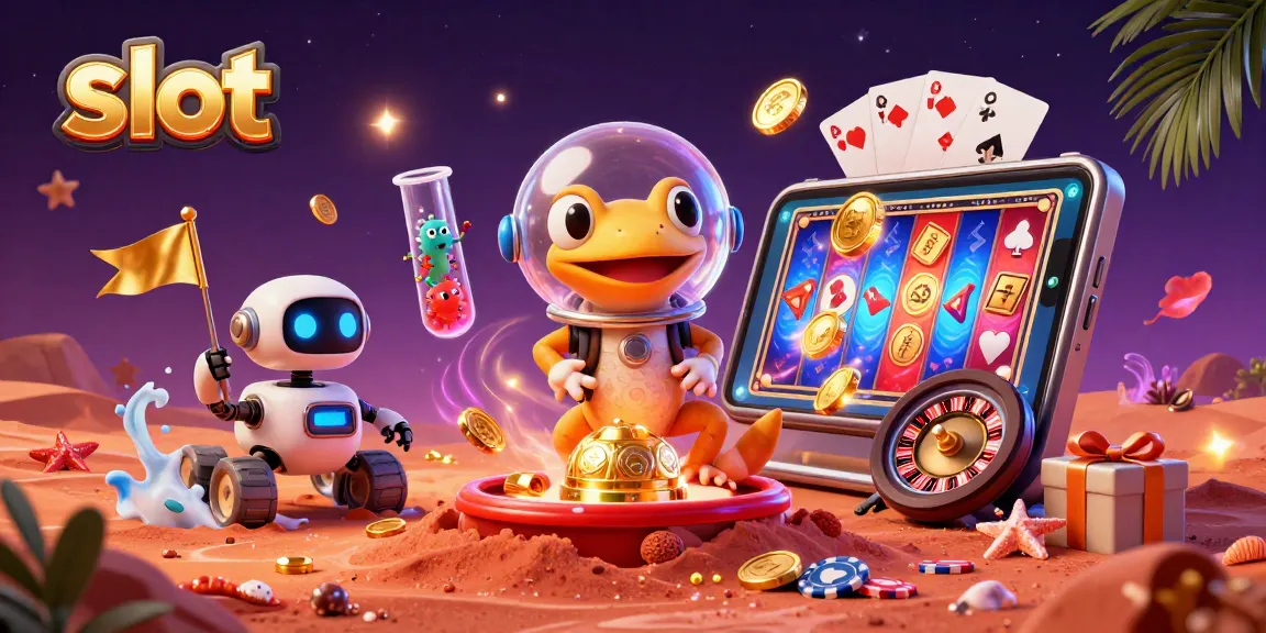 Menangkan jackpot dengan slot memukau dari WIH69 di kasino berwarna emas di Mars.