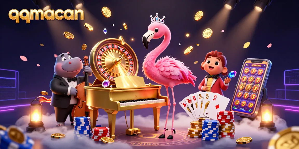 Permainan aktif di qqmacan dengan penyanyi flamingo dan hippo di kasino