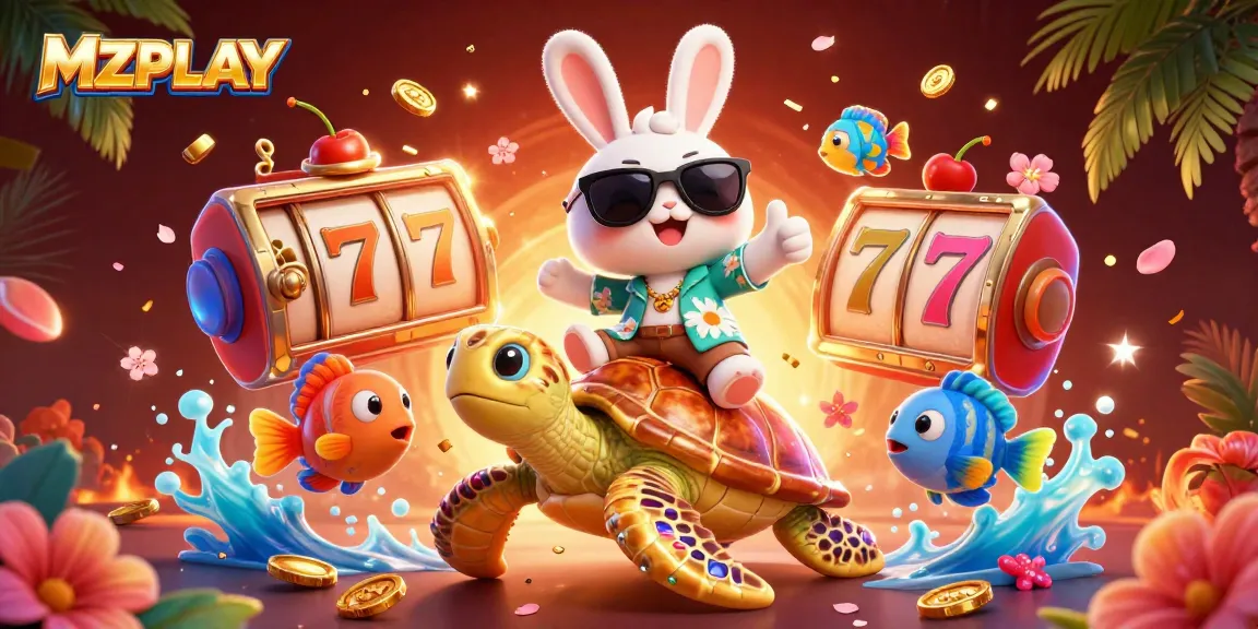 MZPLAY offers captivating slots with lucky symbols and vibrant characters in a festive scene.