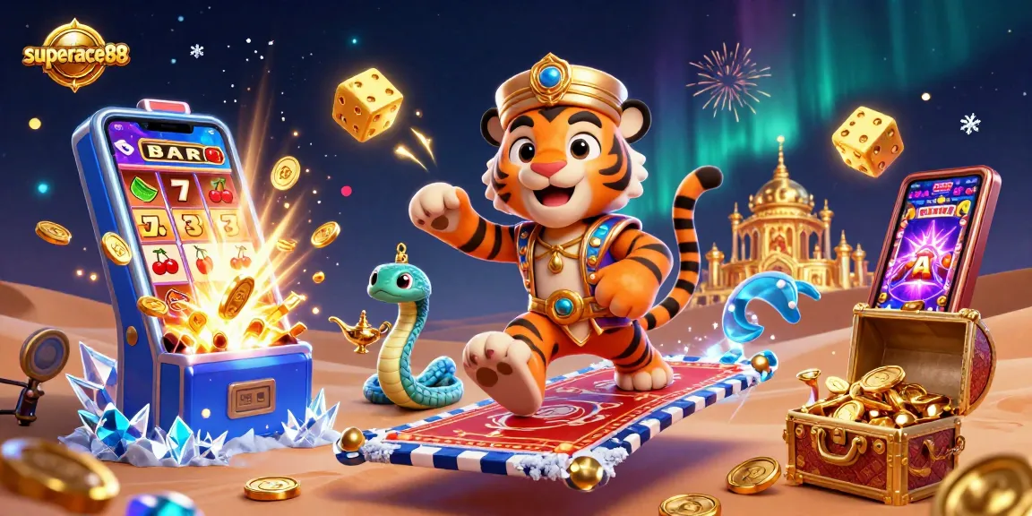 Experience thrilling gameplay at superace88 with themed characters and exciting casino elements.
