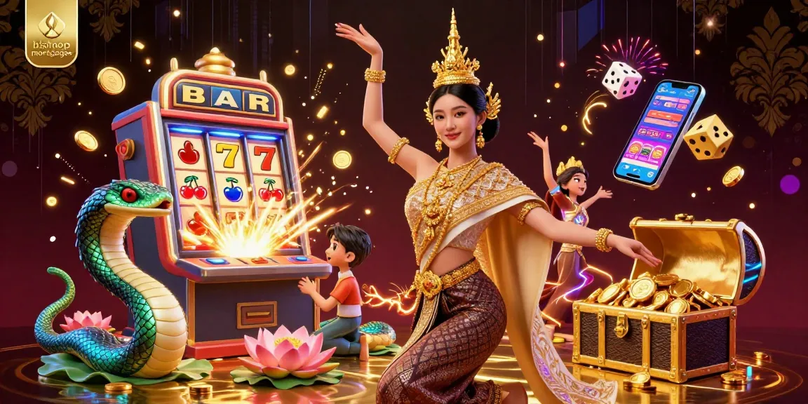 Experience immersive gambling excitement with bishopmortgages in a vibrant casino scene featuring lively characters and dazzling game elements.