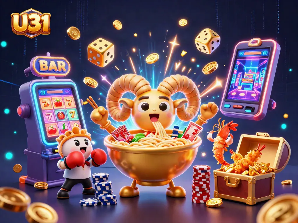 Engage with U31's thrilling casino games featuring dynamic characters and vibrant gameplay effects.