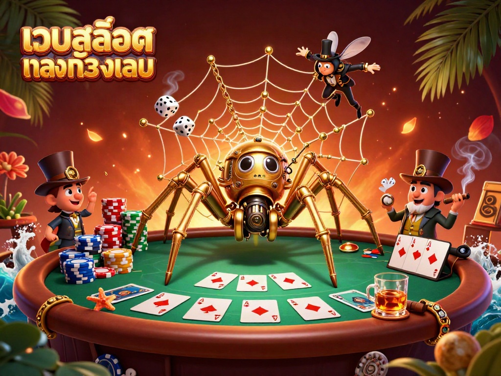 การนำเสนอ "เว็บสล็อตตรงทั้งหมด" ในภาพ 3 มิติสุดสวยที่มีตัวละครน่าสนใจและองค์ประกอบการพนันมากมาย