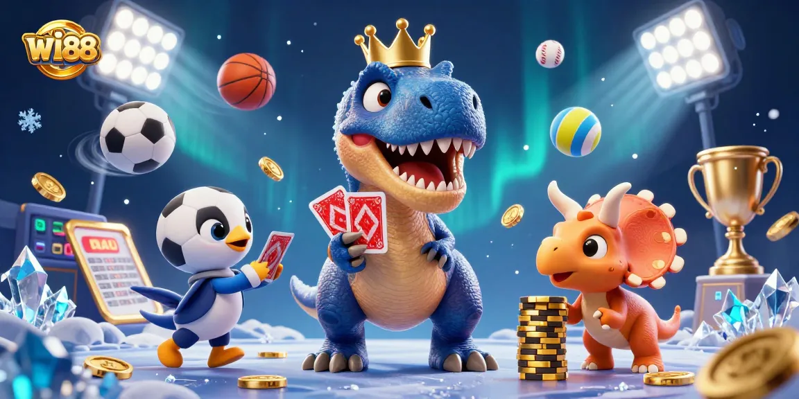 Experience thrilling gameplay at wi88 with dynamic sports scenes and vibrant casino elements.