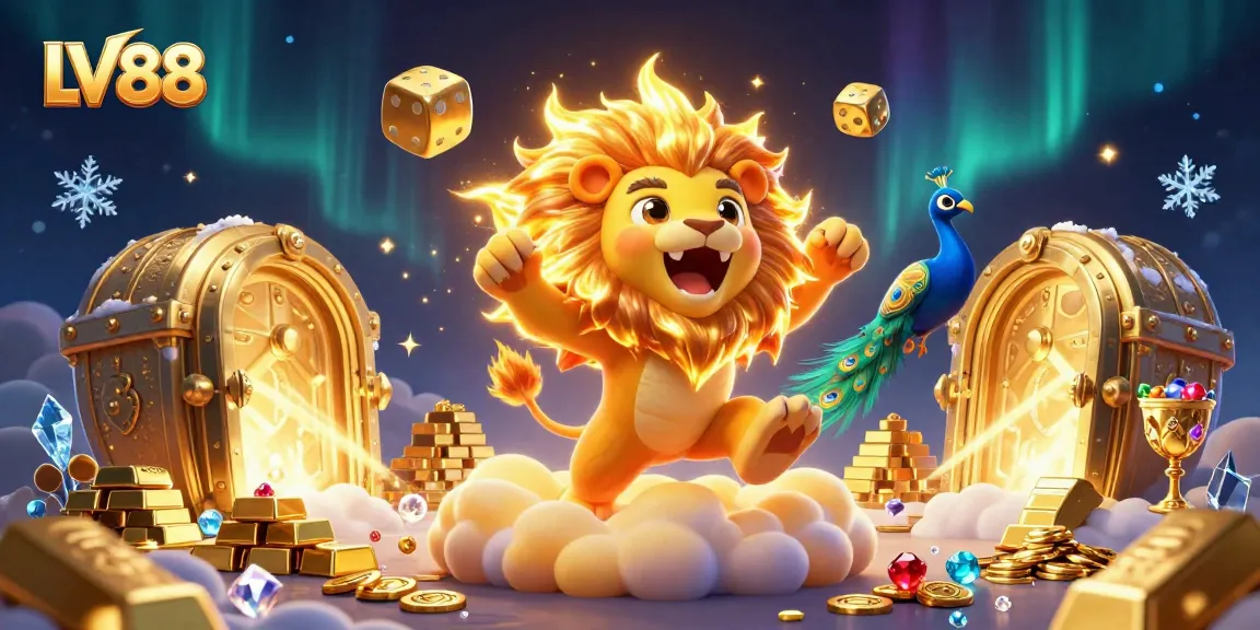 Experience thrilling gaming at LV88 with vibrant casino visuals and dynamic elements.