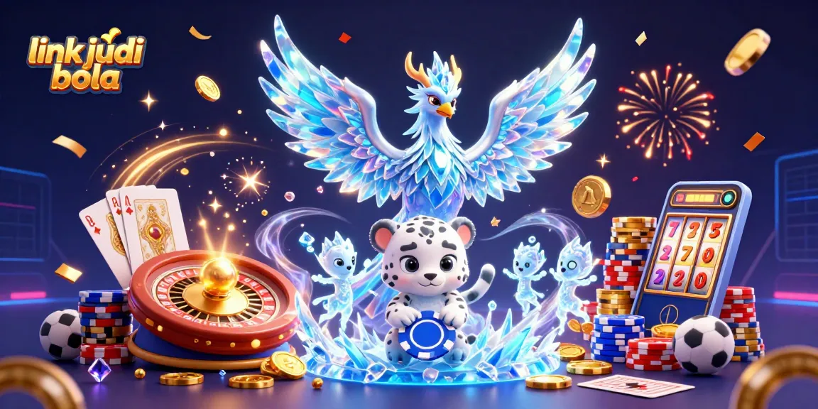 Bet on link judi bola with an enchanting scene featuring an ice phoenix and plenty of gaming elements.